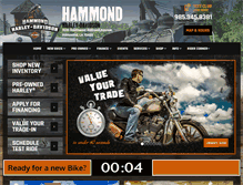 Tablet Screenshot of hammondharleydavidson.com